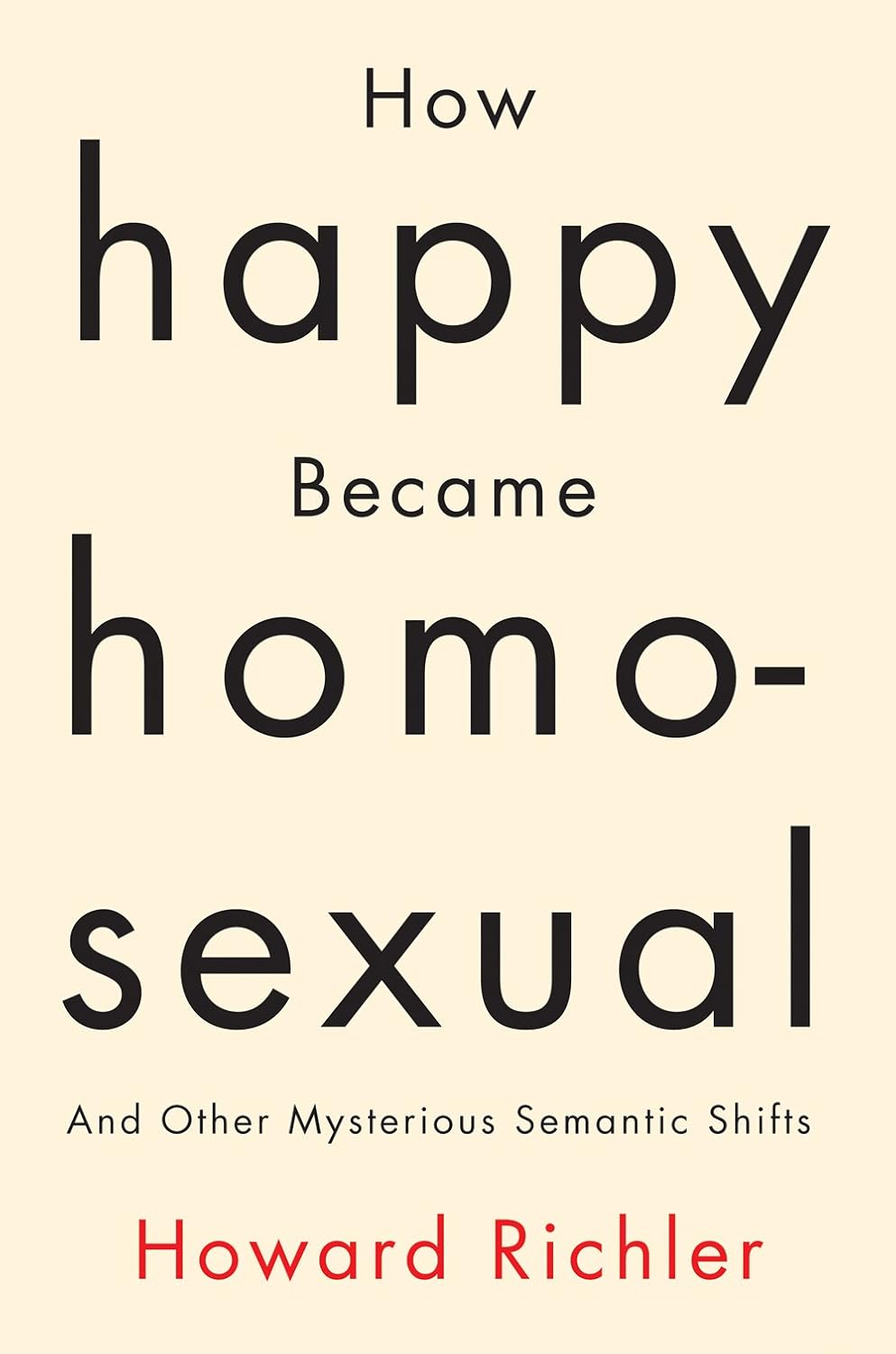 Cover: How Happy Became Homosexual: And Other Mysterious Semantic Shifts, by Howard Richler