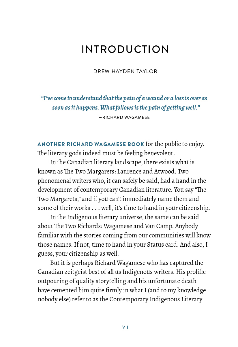 , by Richard Wagamese